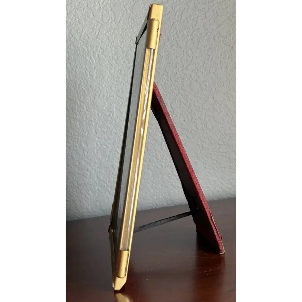 VtG Matson Hollywood Regency Gold Tone Lucite Side Column Picture Frame Art Deco